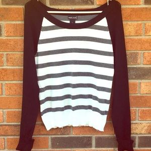 Striped WetSeal sweater.